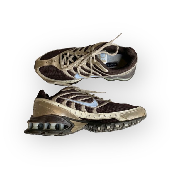 Nike ✔︎ Reax 3 Running Shoes Sneakers ✔︎ Brown Silver Light Blue Swoosh ✔︎ 7M - Picture 10 of 16